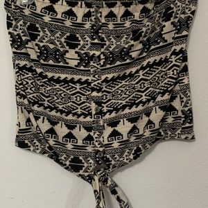 Tribal Strapless Shirt